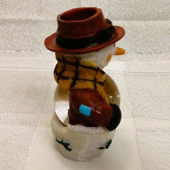 World Bazaars Holiday Waterball/Snow Globe Snowman & Teddy Bear With Box - Picture 7 of 14